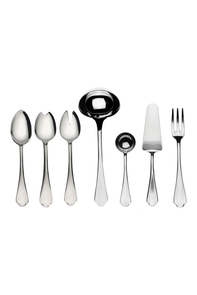 Dolce Vita 7-Piece Serving Set, Main, color, STAINLESS STEEL