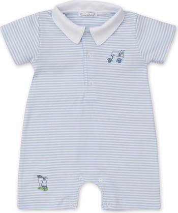 Kissy Kissy Baby Boys Blue Stripe Premier Golf Club Romper main image 0