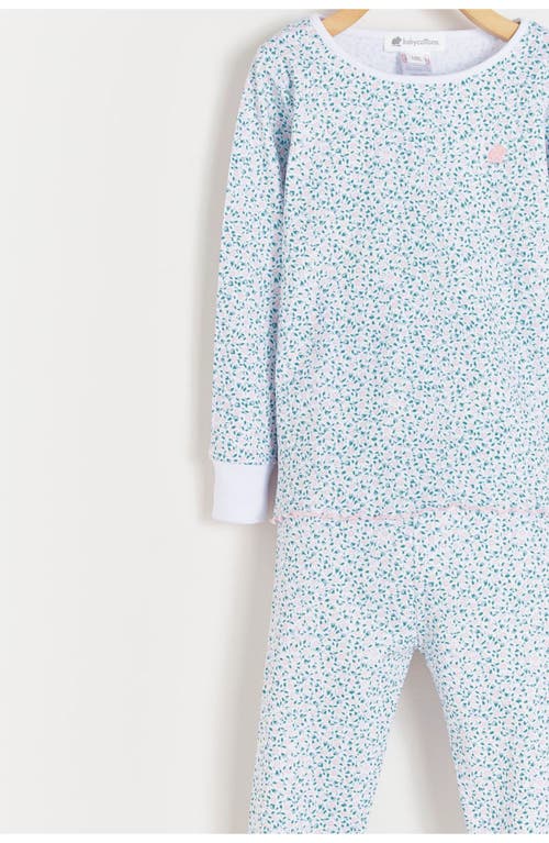 Shop Babycottons Emma Snug Two-piece Pajamas In Multicolor