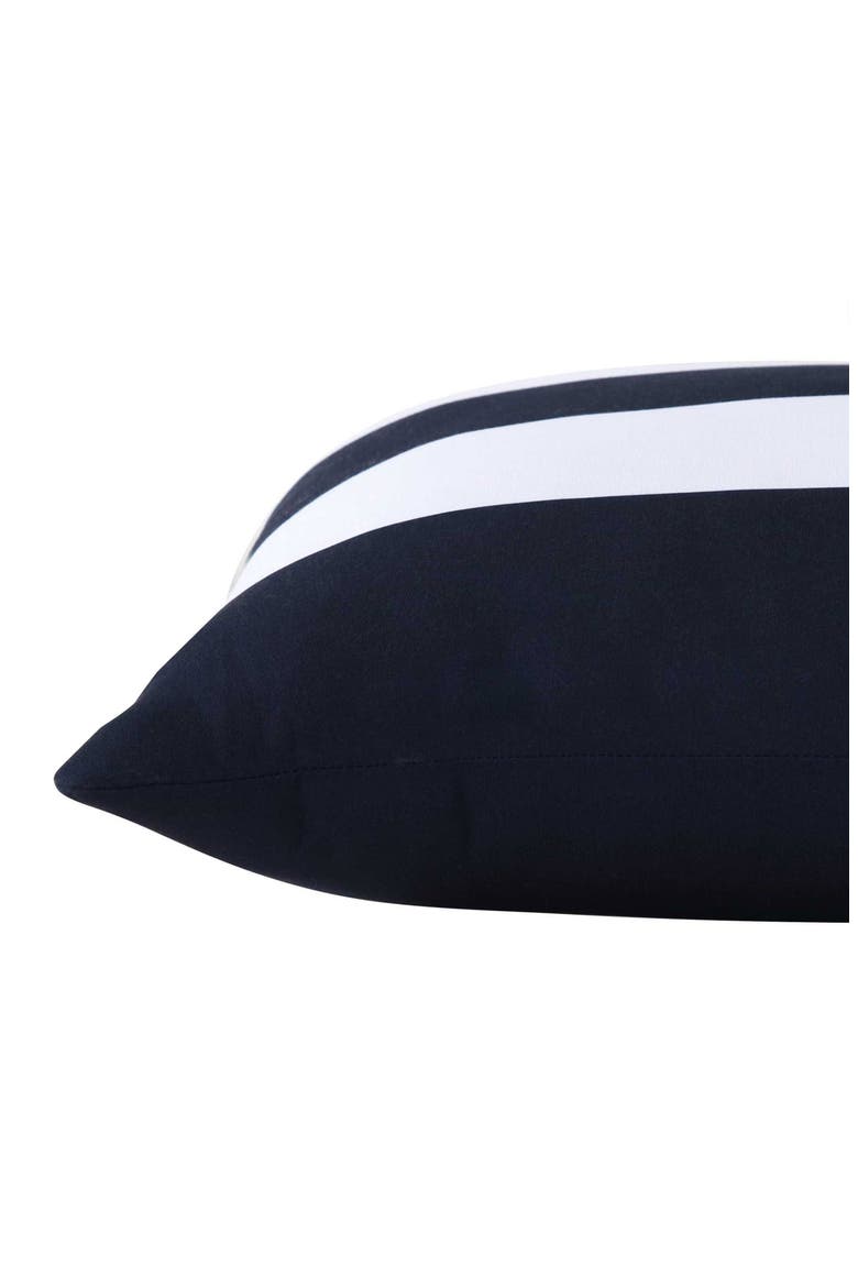 Sailor Stripe Microfiber Throw Pillow, Alternate, color, DARK BLUE