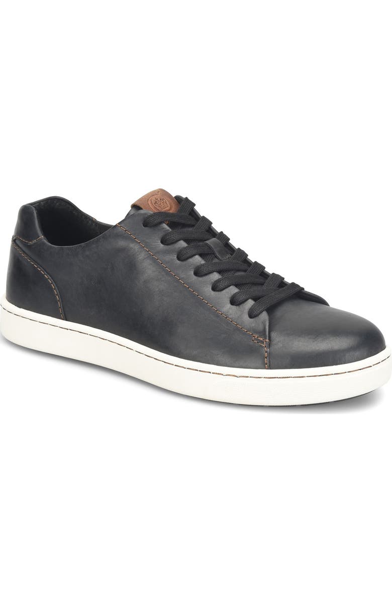 Børn Aden Sneaker, Main, color, Black/White Bottom