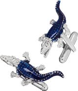 Link Up Brightly Colored Crocodile Cufflinks