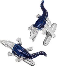 Link Up Brightly Colored Crocodile Cufflinks