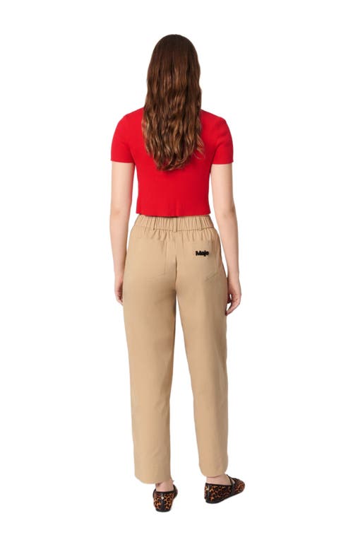 Maje Cropped Cardigan With Gold Buttons In Red