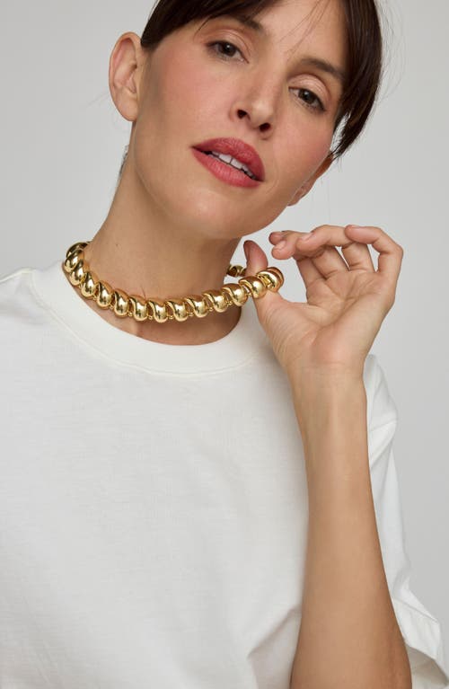 St. Moran Teardrop Beaded Statement Necklace In Gold