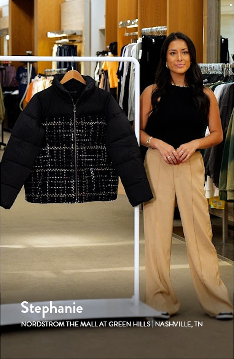 Tweed Puffer Jacket, sales video thumbnail