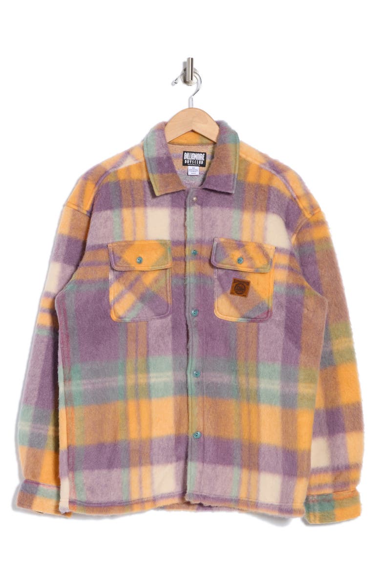 Billionaire Boys Club Thrusters Plaid Long Sleeve Button-Up Shirt, Alternate, color, 