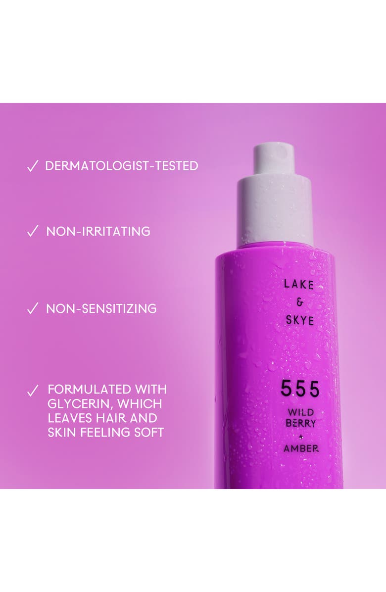 Lake & Skye 555 Strawberry + Aire Hair & Body Mist, Alternate, color, 