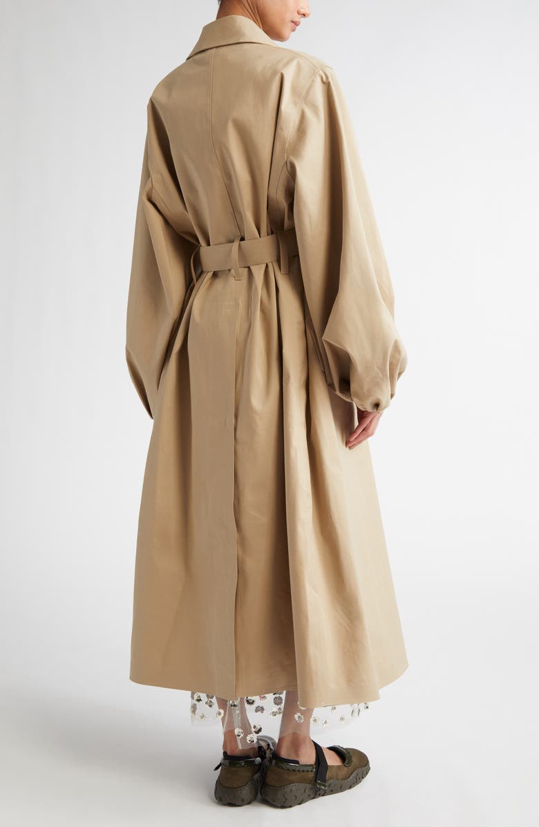 Cecilie Bahnsen x Mackintosh Oliver Waterproof Bonded Cotton Trench Coat, Alternate, color, 