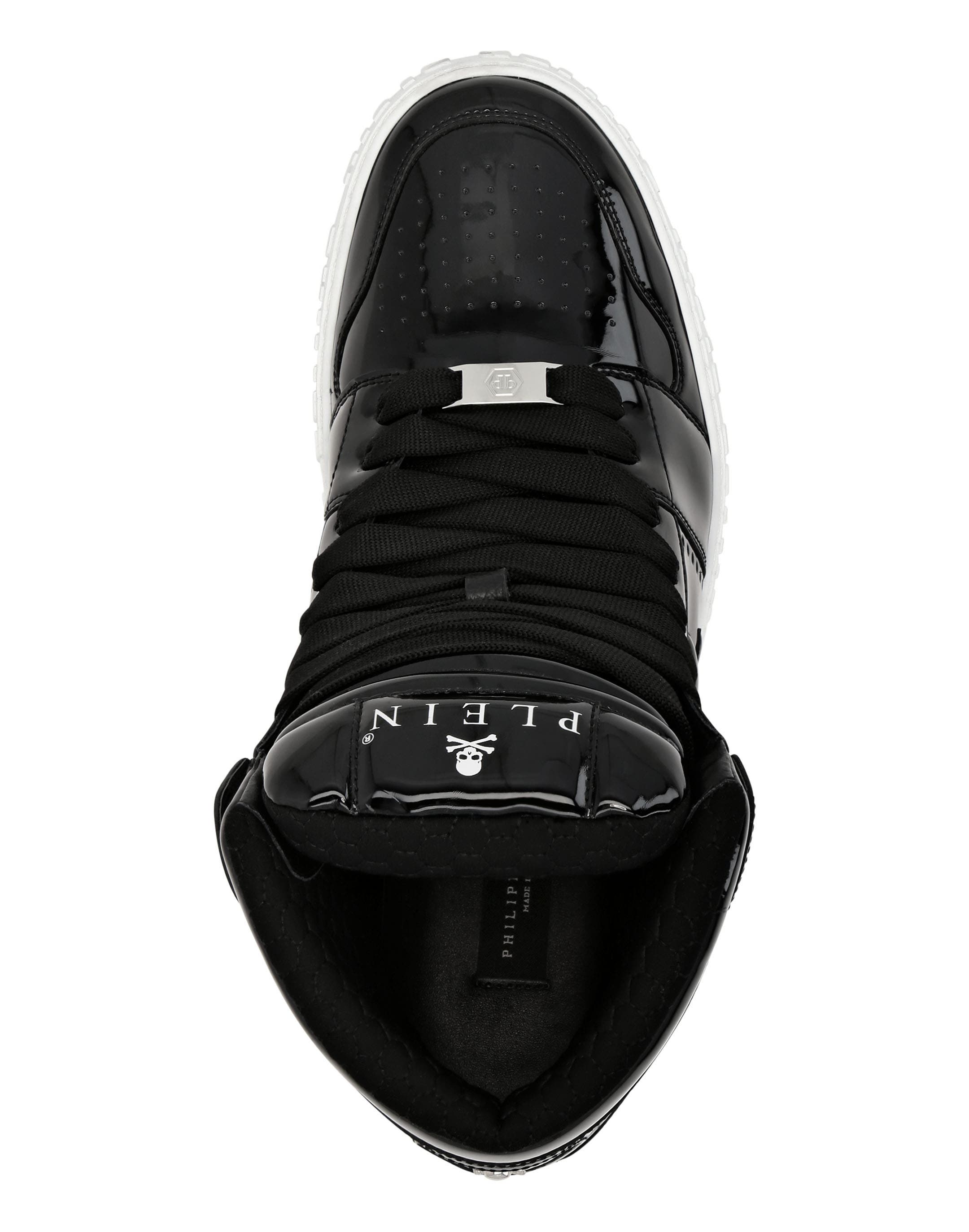Super Street Hi-Top Sneakers Skull&Bones Unisex, Alternate, color, black