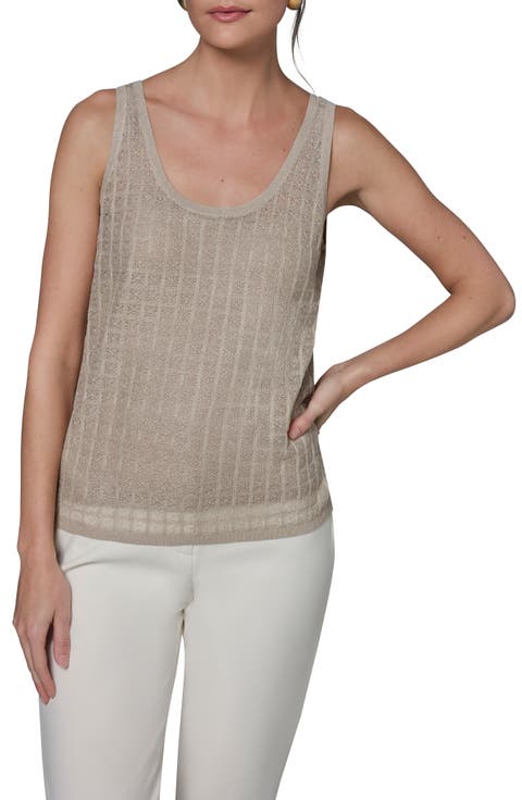 Grid Patter Sweater Tank