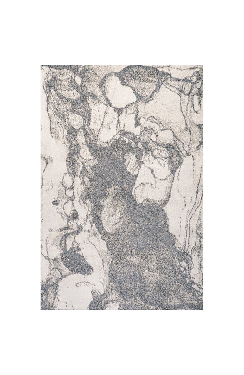 JONATHAN Y Marmo Abstract Marbled Modern Area Rug, Main, color, Gray/Cream
