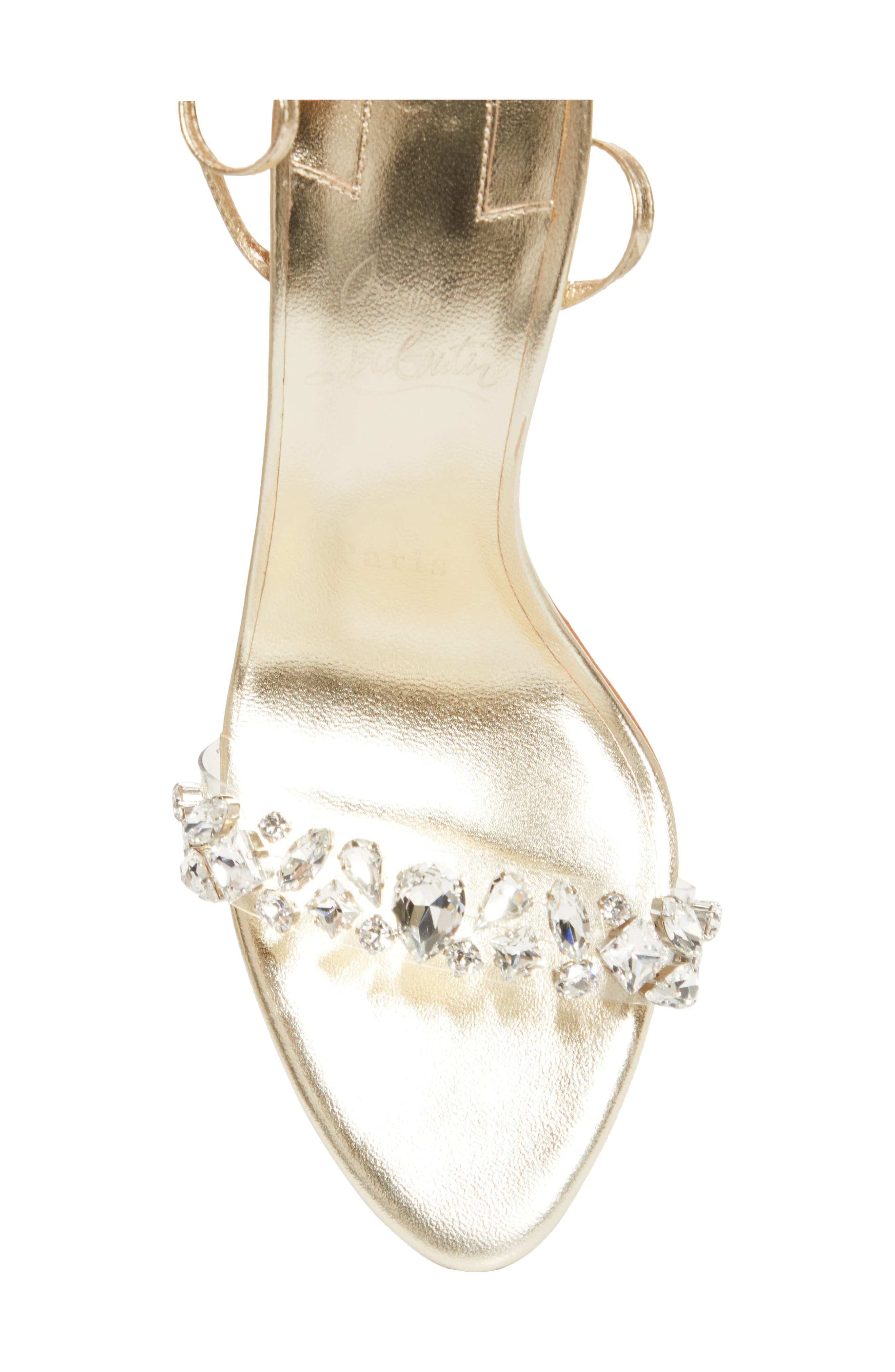 Fanny Jolly Sandal, Alternate, color, CRYSTAL/ PLATINE