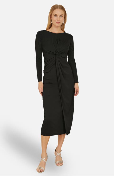 Midi Fitted Stretch Dress