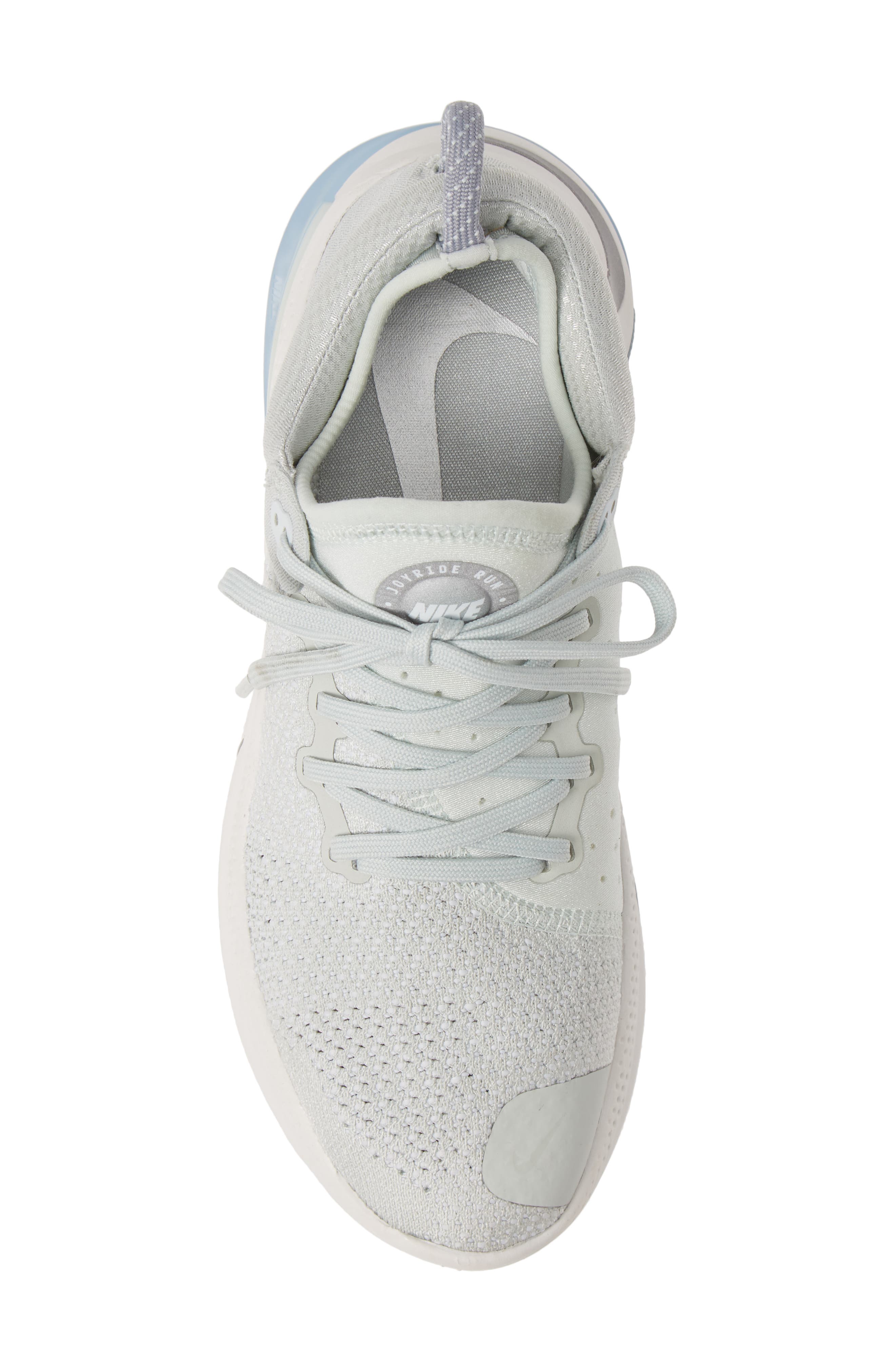 Joyride Run Flyknit Running Shoe, Alternate, color, LIGHT SILVER/ SILVER/ OCEAN