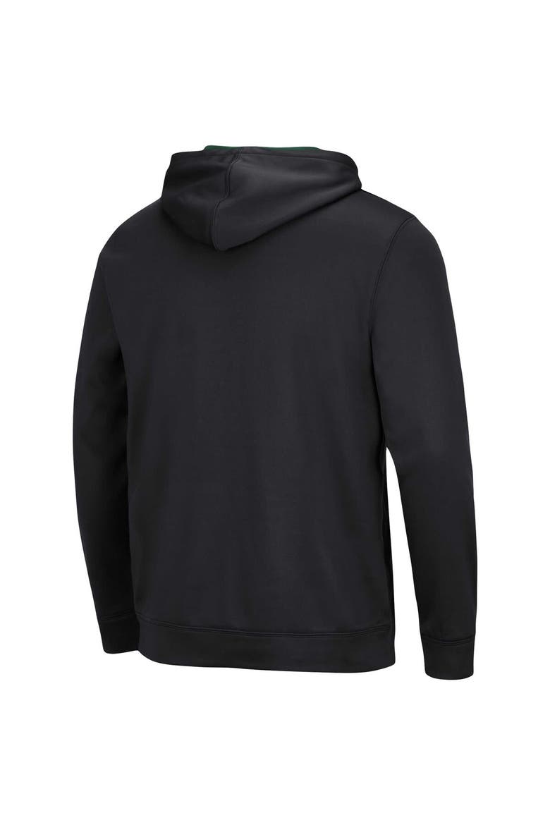 Men's Colosseum Black Michigan State Spartans Resistance Pullover Hoodie, Alternate, color, Black