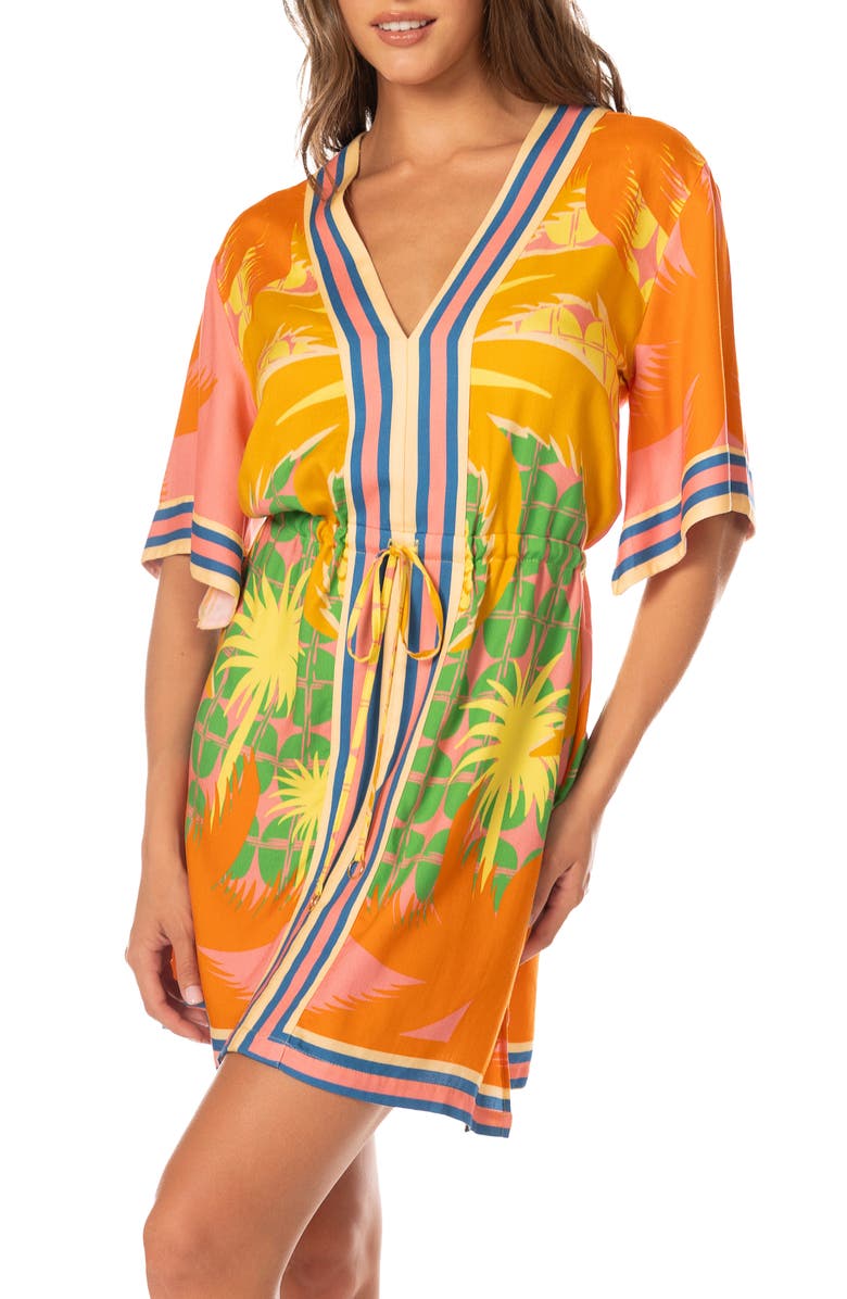 Maaji Cosmic Tropic Cover-Up Dress, Alternate, color,