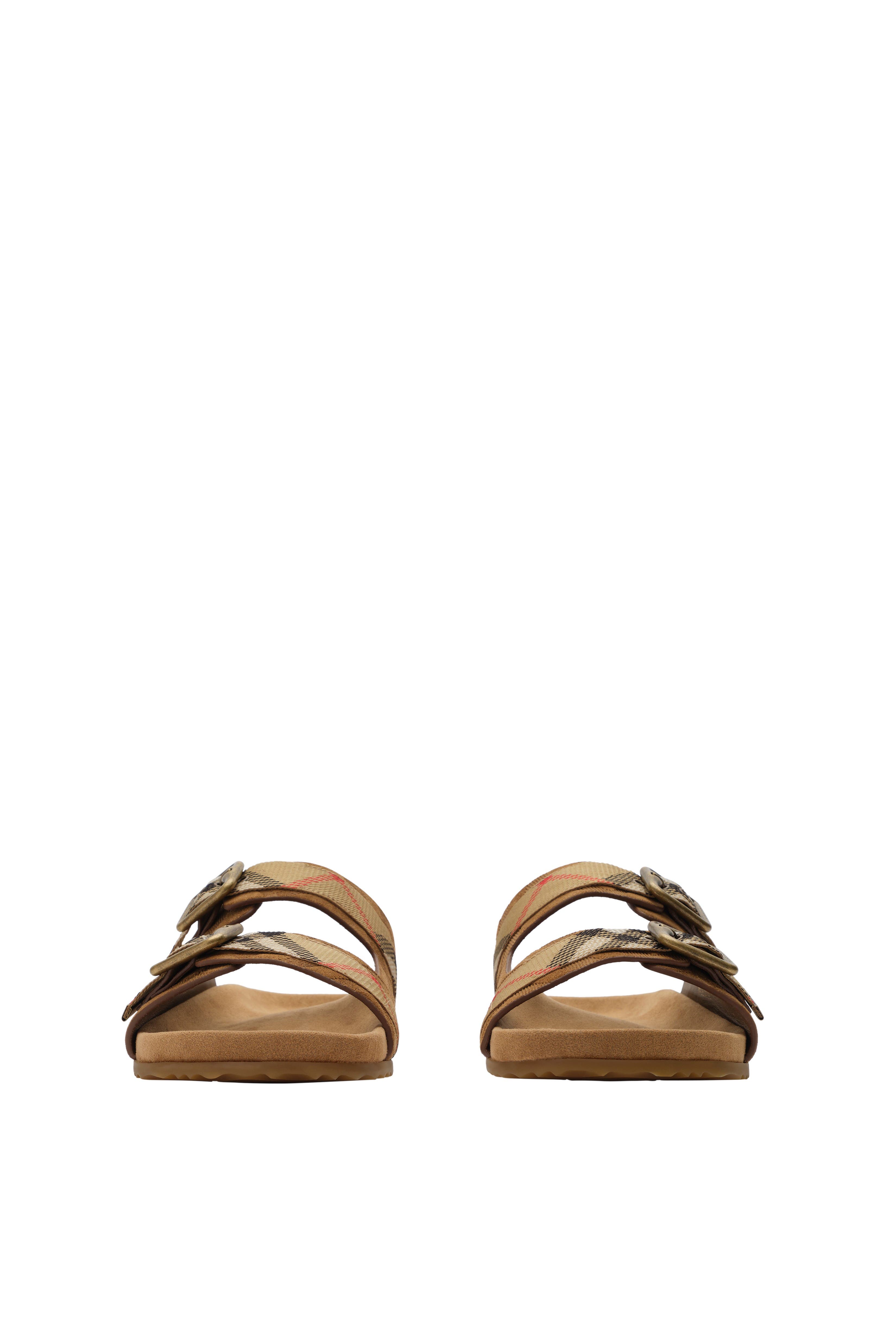 Check Suede Urchin Sandals, Alternate, color, Reed beige
