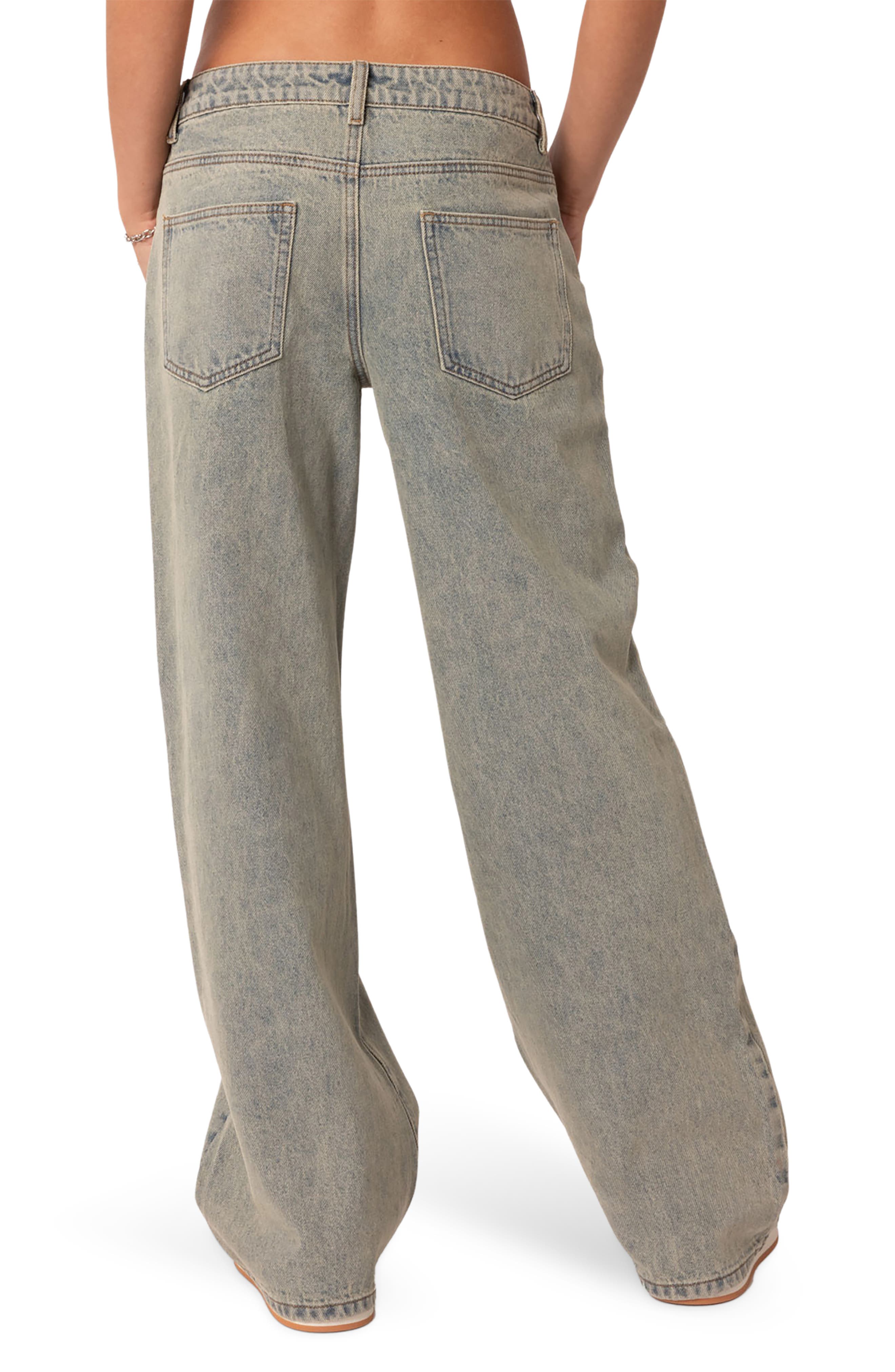 Magda Acid Wash Low Rise Jeans - image 2