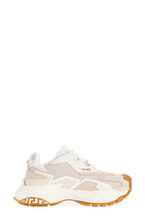 Versace Mercury M_vs_04 Sneakers In Mastic Chiffon-gold