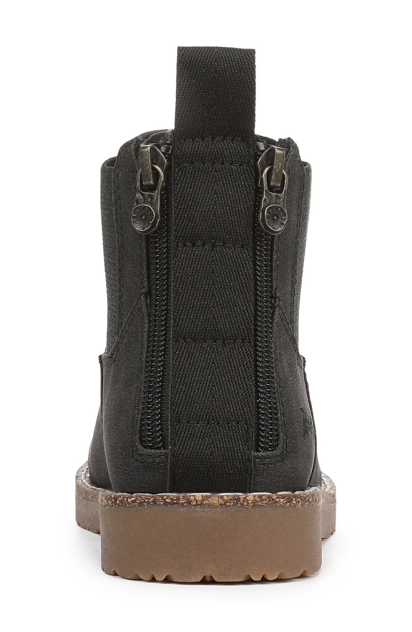 Blowfish Malibu Chillin' Chelsea Boot, Alternate, color, Black Faux Leather