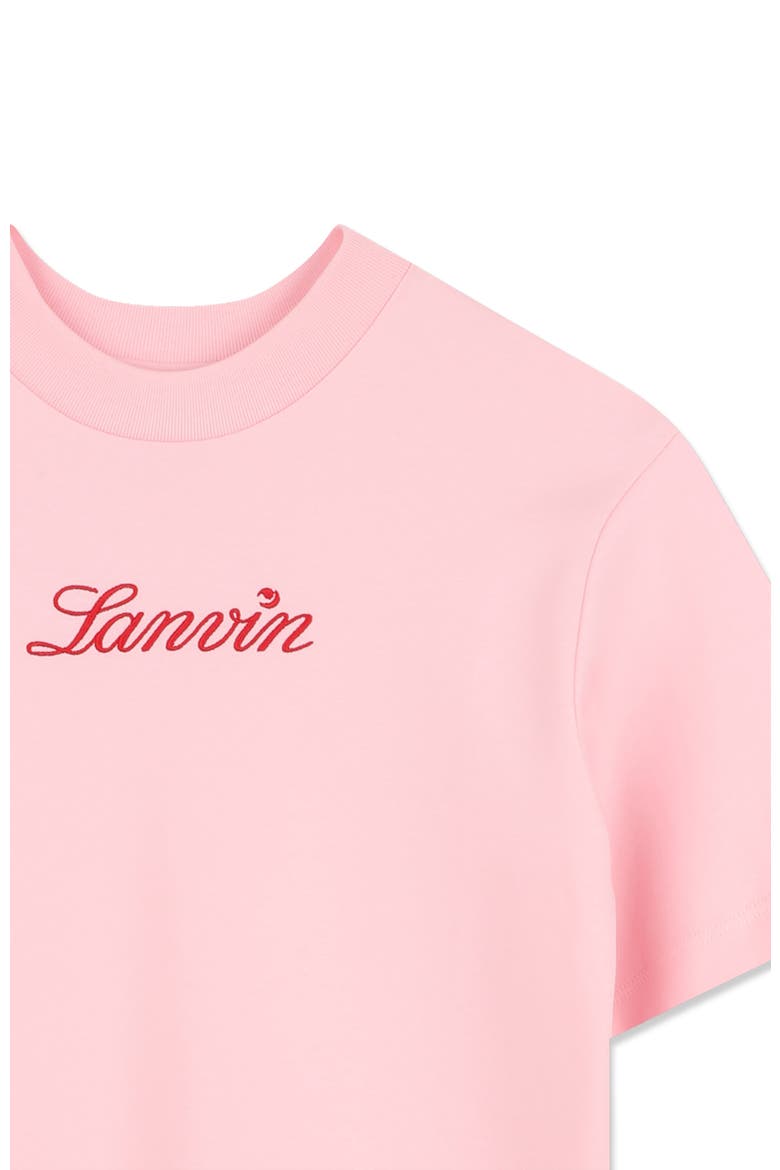 Kids Short Sleeve T-Shirt Dress In Cotton, Alternate, color, Pink