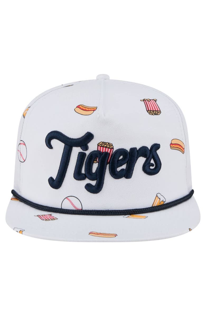 New Era Men's New Era White Detroit Tigers Team Cheer Rope 19TWENTY Adjustable Hat, Alternate, color, White