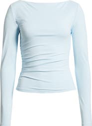 Open Edit Ruched Side Top