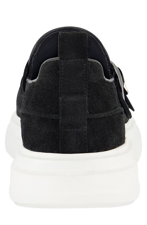 Karl Lagerfeld Paris Double Monk Sneaker In Black