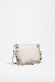 Bimba y Lola Medium Leather Trapezium Bag SS26