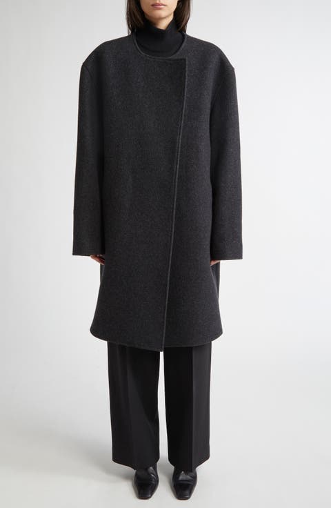 Sillage ウール コート charcoal grey WOOL COAT d18a3700a275d2e7368b7b166406c4