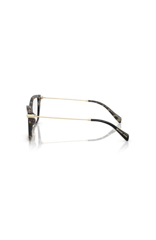 Michael Kors 52mm Square Optical Glasses In Black