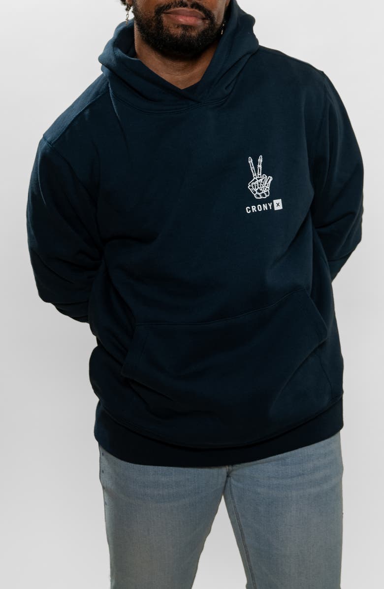 CRONY X Peace & Death Organic Cotton Hoodie, Main, color,