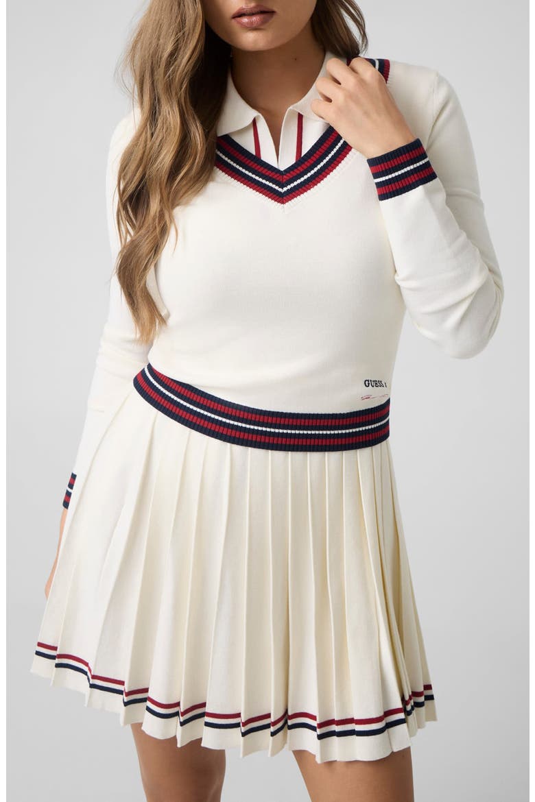 Marilyn V-Neck Sweater, Main, color, OPEN WHITE
