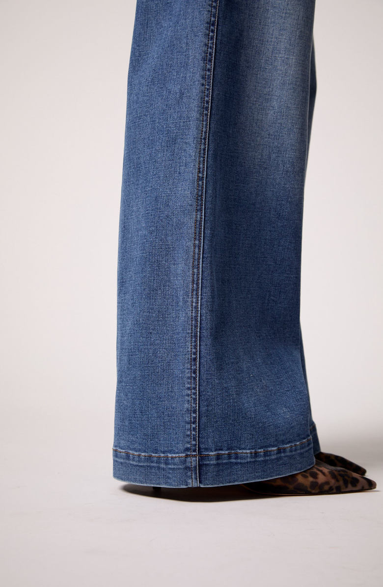 BLUE REVIVAL Waverly Mid Rise Wide Leg Jean, Alternate, color, Madrid