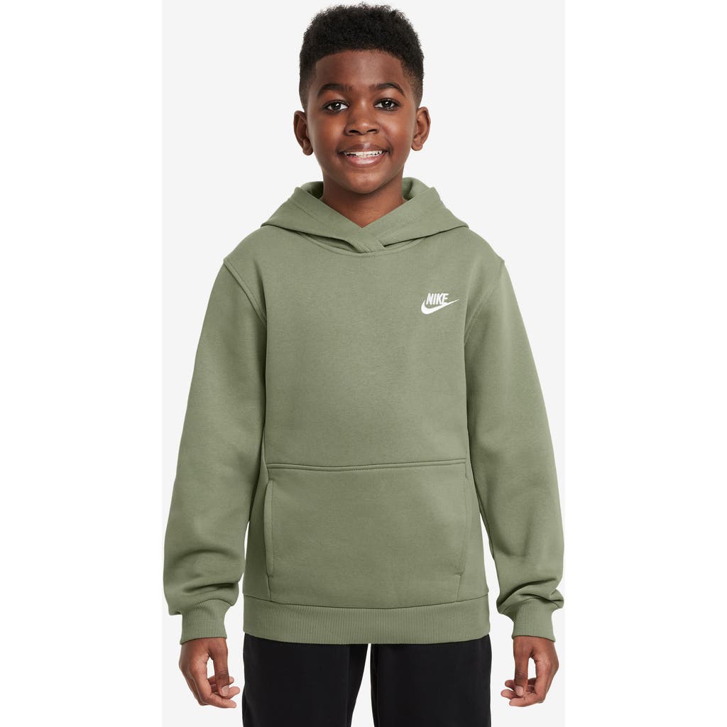 Nike Kids' Club Fleece Hoodie In Green