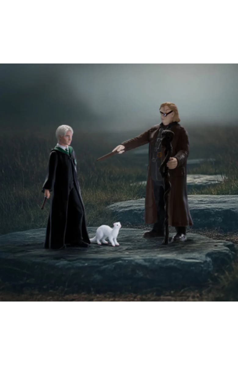 Schleich Wizarding World 3 Figure Set, Mad Eye Moody, Draco Malfoy & Ferret, Alternate, color, Multicolored