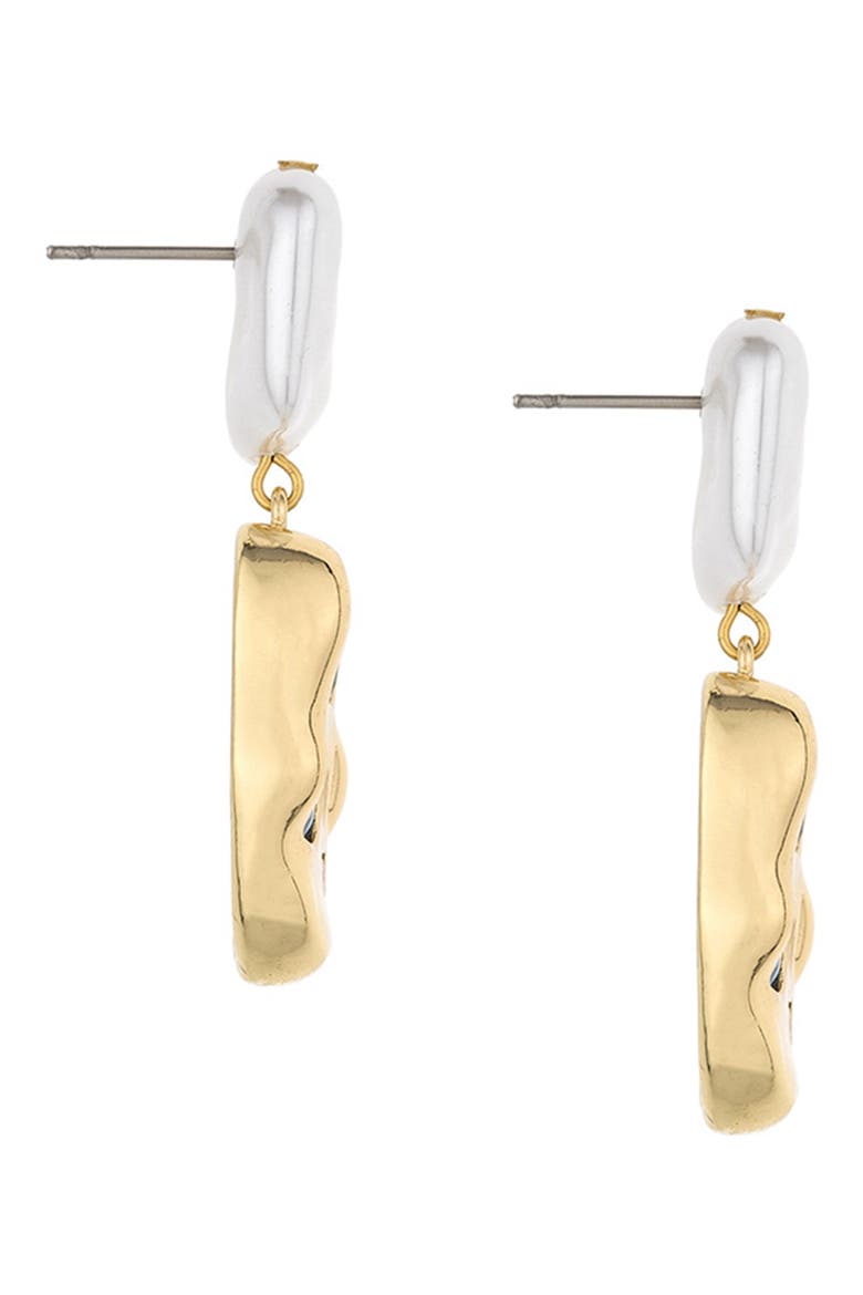 Rainbow Nugget Drop Earrings, Alternate, color, GOLD