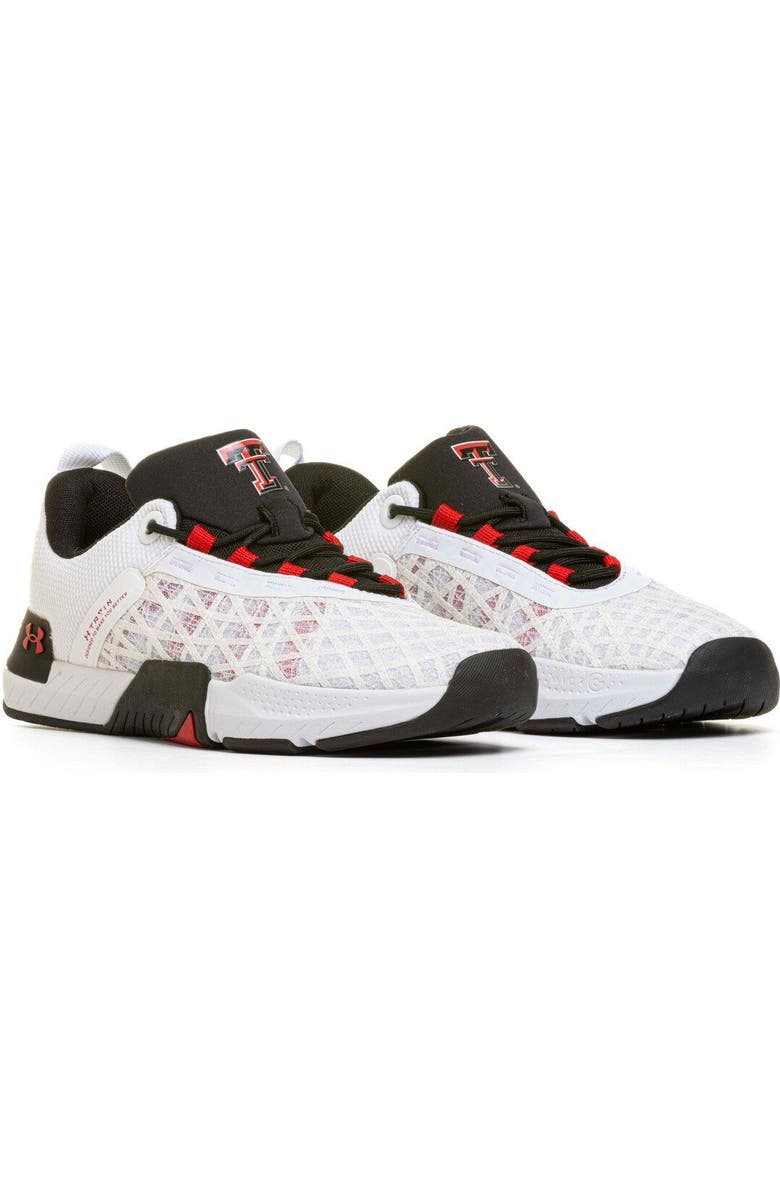 Under Armour Men's Under Armour White Texas Tech Red Raiders TriBase Reign 5 Training Shoes, Alternate, color,