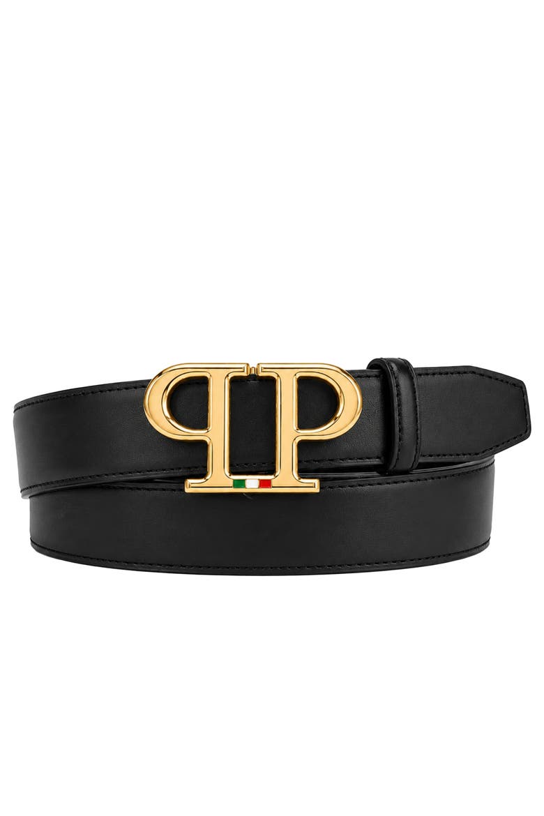 Belt Symmetrical Men, Main, color, black/lightgold
