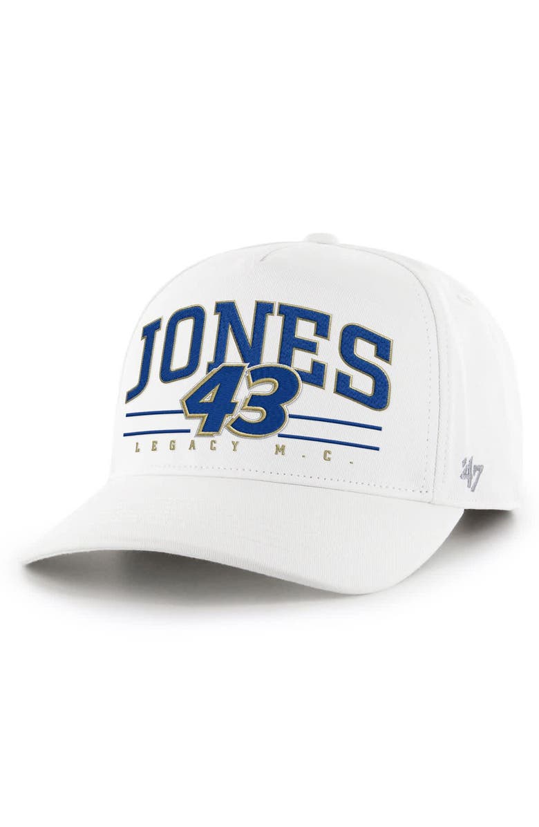 '47 Men's '47  White Erik Jones  Roscoe Hitch Adjustable Hat, Main, color, White