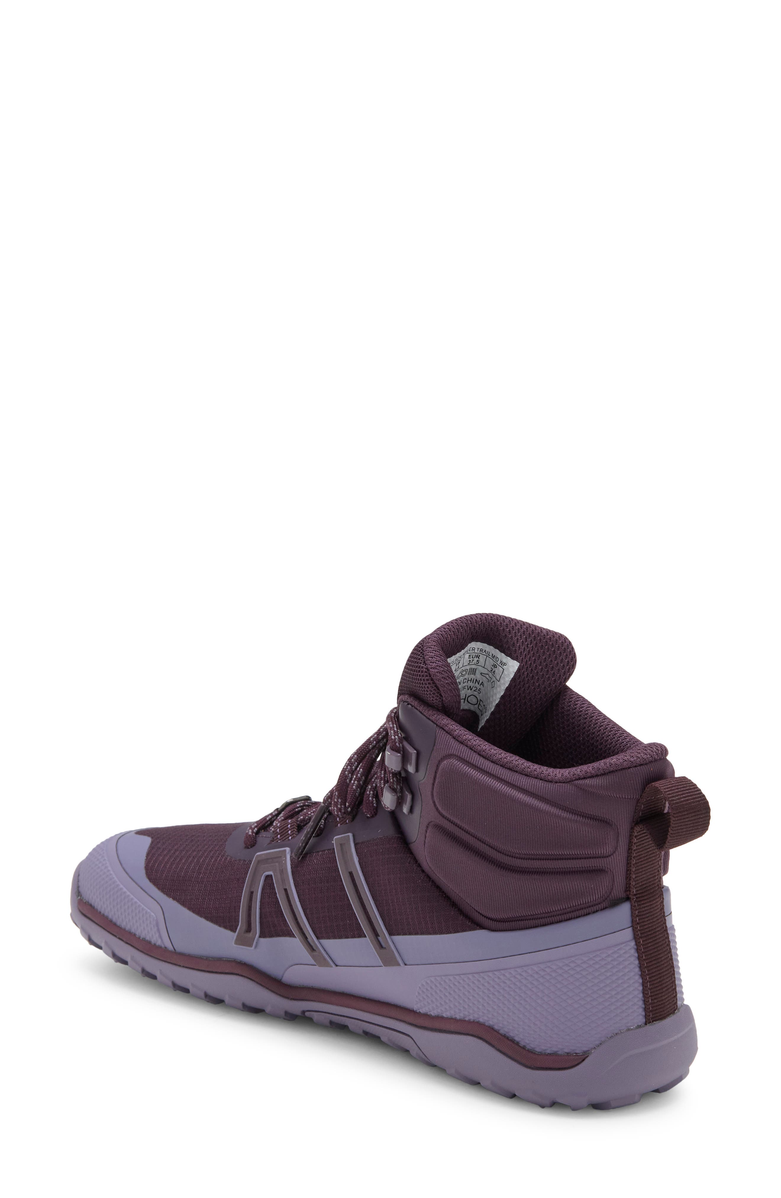Scrambler Trail Mid WP Waterproof Running Shoe, Alternate, color, PLUM PERFECT / SAGE PURPLE