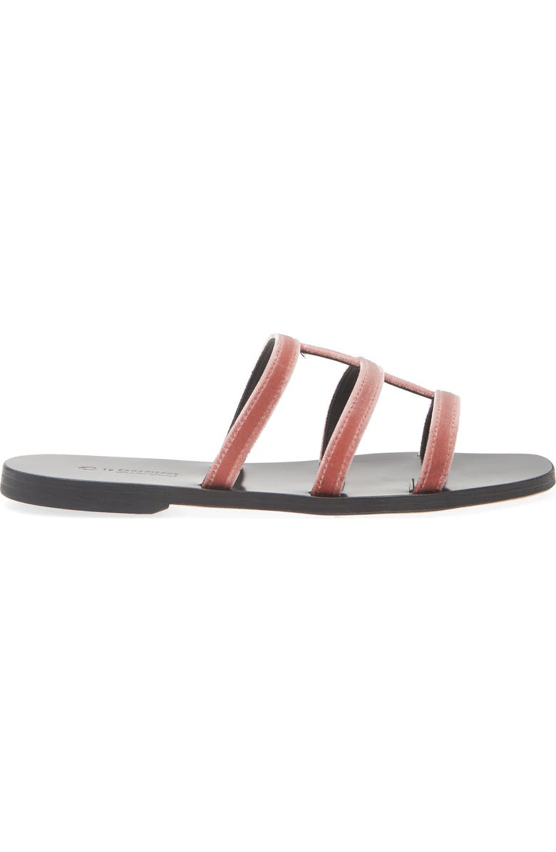 La Canadienne Getaway Cage Slide Sandal, Alternate, color, Rose
