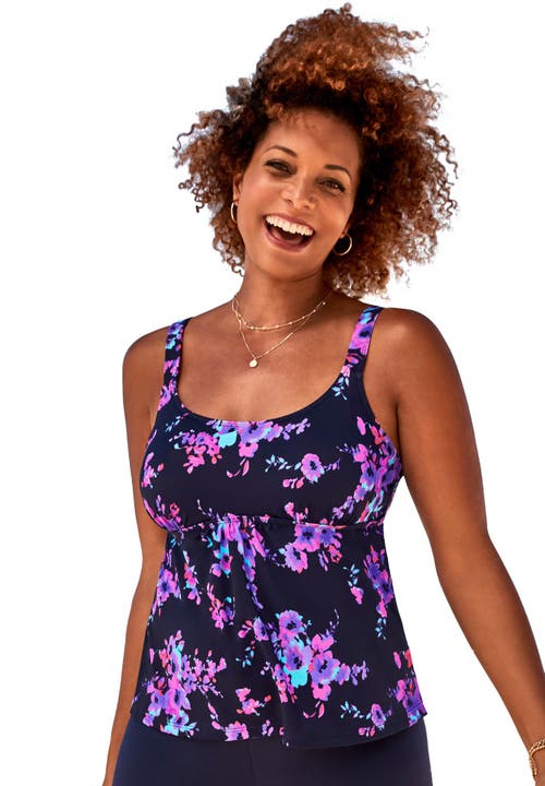 Swimsuits For All Flared Tankini Top