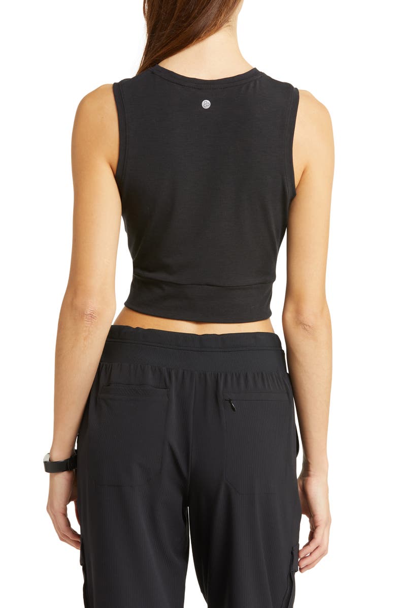 Zella Work For It Twist Crop Tank, Alternate, color, 