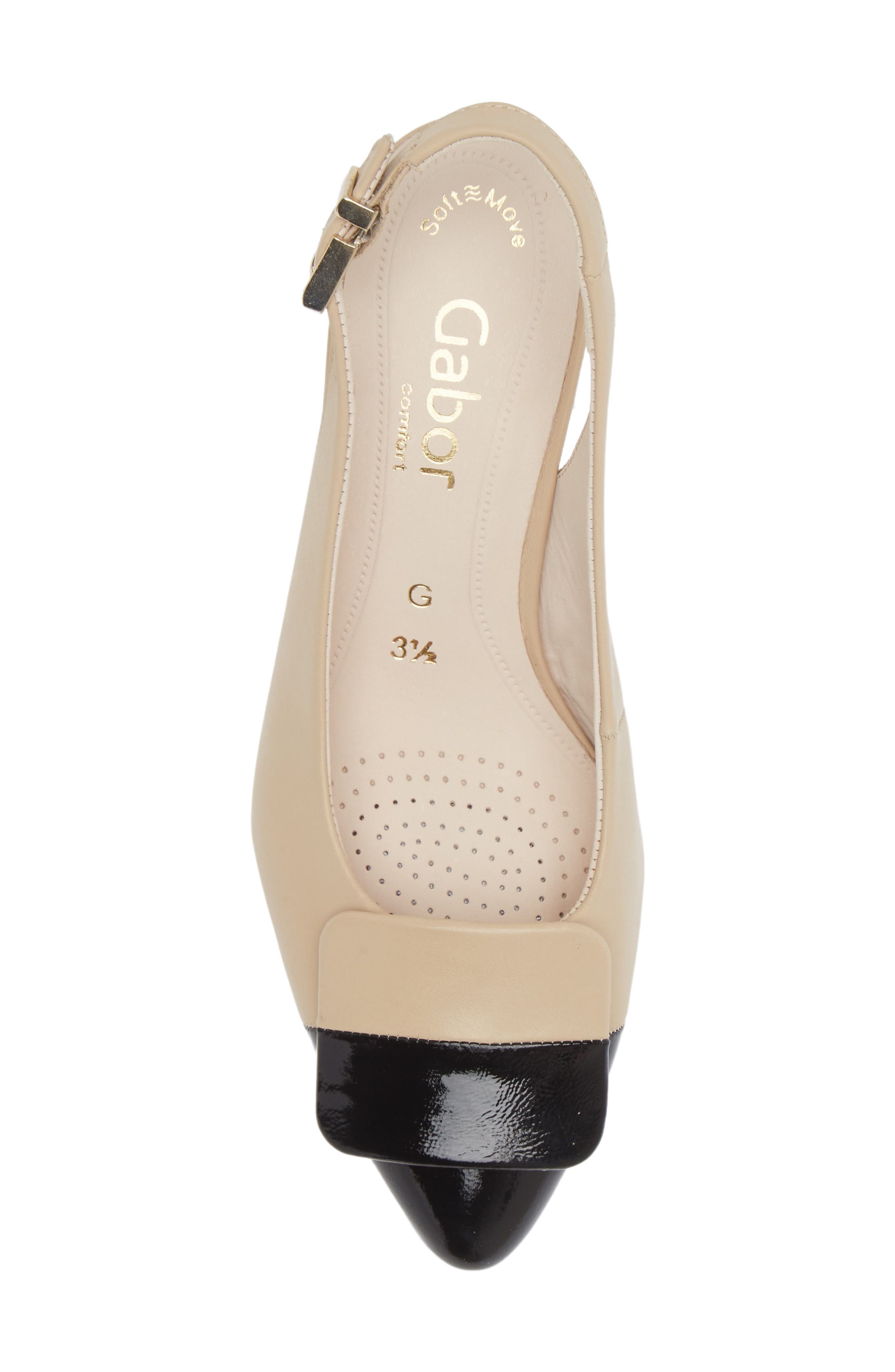Slingback Pointed Toe Pump, Alternate, color, BEIGE