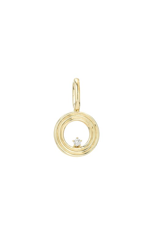 ADINA REYTER ADINA REYTER GROOVY DIAMOND MINI INITIAL CHARM 