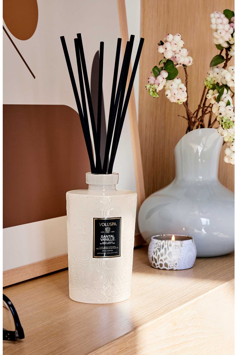 Santal Vanille Luxe Reed Diffuser, Alternate, color, SANTAL VANILLE