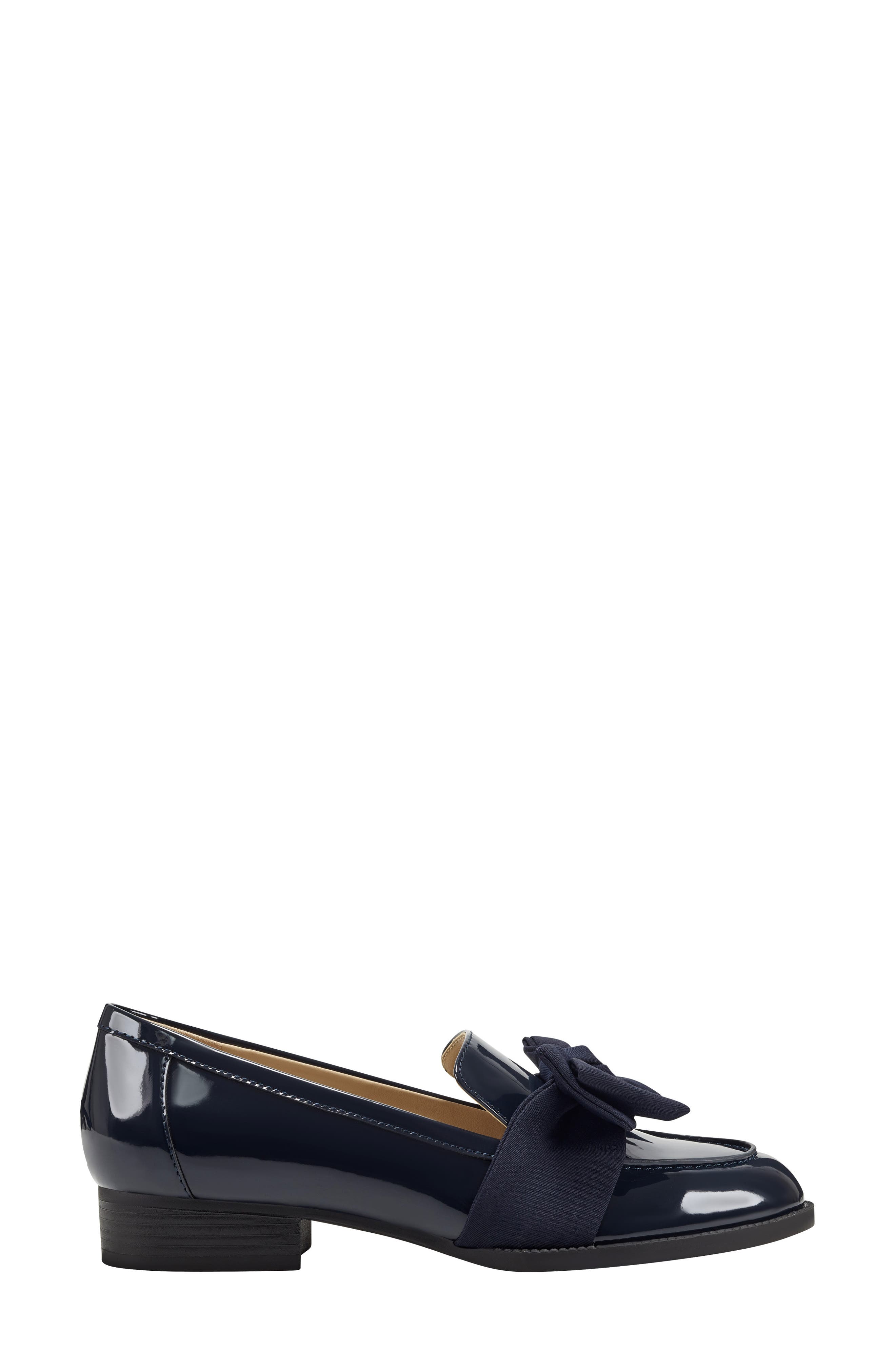Bow Loafer, Alternate, color, DARK BLUEDNU