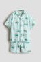  Light Turquoise/Patterned